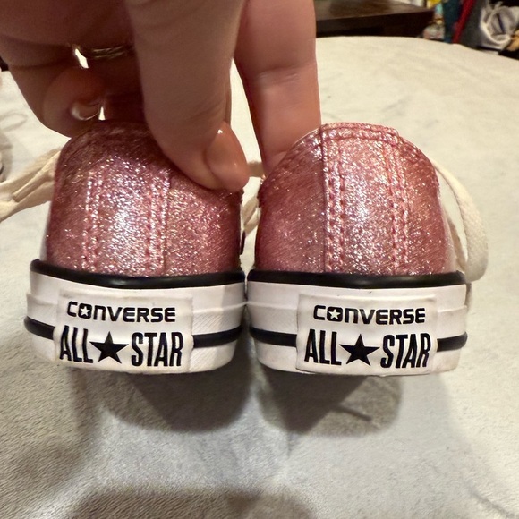 Converse Kids Glitter Pink Sneakers - Picture 4 of 8